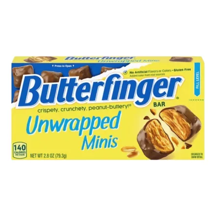 Butterfinger Unwrapped Minis mogyoróvajas csokoládé mini falatok 79,3g Amerika