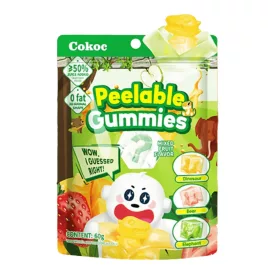   COKOC Peeling Soft Candy Mixed Fruit Flavour vegyes gyümölcs ízű gumicukor 60g