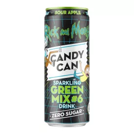   Candy Can Rick and Morty Zöld Mix savanyú zöld alma ízű szénsavas üdítőital 330ml