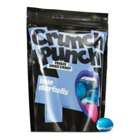   Crunch Punch Blue Starballs Kék gyümölcsös ízű golyócskák 100g