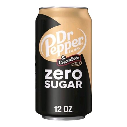 Dr Pepper Krém Soda ízű cukormentes üdítőital 355ml Amerika
