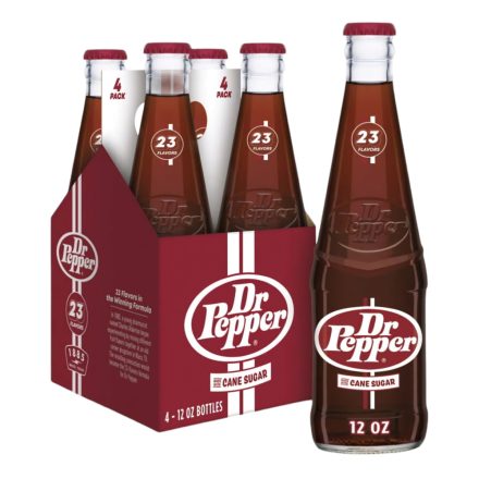 Dr Pepper Real Sugar üveges cola 4×355ml