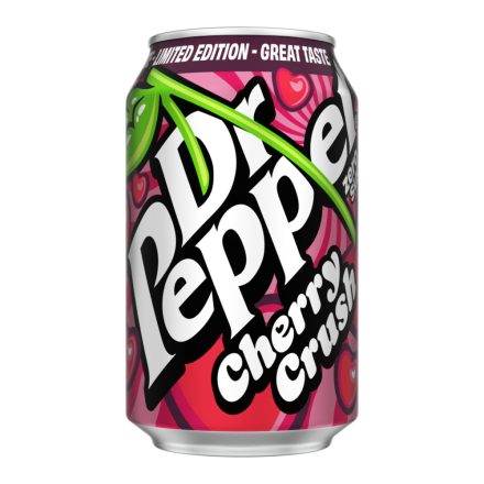 Dr Pepper x Cherry Crush cseresznye ízű üdítőital limitált kiadás 330ml Anglia