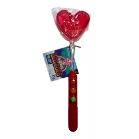    Dr Sweet LED Heart Pops világító szív alakú nyalóka 45g