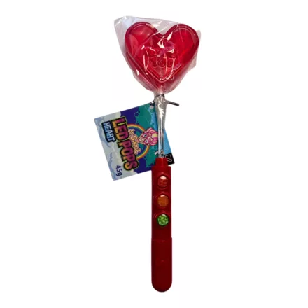  Dr Sweet LED Heart Pops világító szív alakú nyalóka 45g