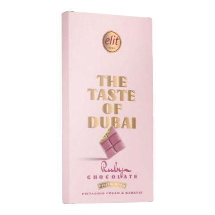 Elit Taste of Dubai Ruby csokis rózsaszín táblás dubai csoki 90g
