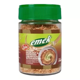   Emek Dubai Cocoa Hazelnut and Pistachio Duo mogyoró és pisztáciakrém kadayif tésztával 275g