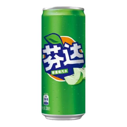 Fanta Green Apple zöldalma ízű üdítőital Kína 330ml