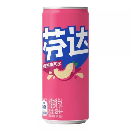Fanta White Peach fehér őszibarack ízű szénsavas üdítőital 330ml Kína