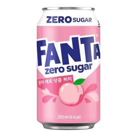   Fanta fehér barack ízű cukormentes üdítőital 350ml Korea