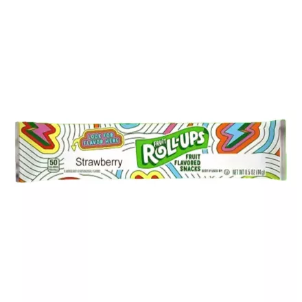 Fruit Roll Ups felcsavarható gumicukor eper ízben nyelv tetkóval 14g Amerika