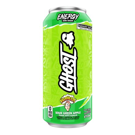 Ghost Energy Drink Warheads Sour Green Apple 473ml