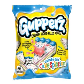   Gupperz Confetti Cakesplosion töltött gumicukor 72g Amerika
