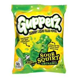 Gupperz Sour Squirt Grenades töltött gumicukor 72g Amerika