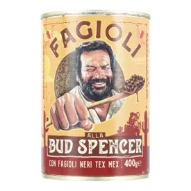   Fagioli alla BUD SPENCER hagymás bab Piedone módra Csípős feketebab 400g