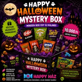      Happy Halloween Mystery Box – Véletlenszerűen válogatott különleges édességcsomag