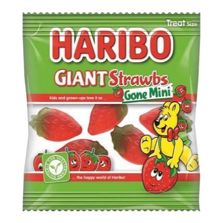 Haribo Strawbs gone mini Angol 16g