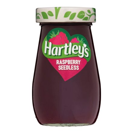 Hartleys Raspberry Seedless magnélküli málna jam 300g Anglia