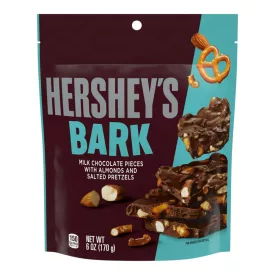   Hersheys Bark Milk Chocolate Pieces with Almond and Salted Pretzels 170g
