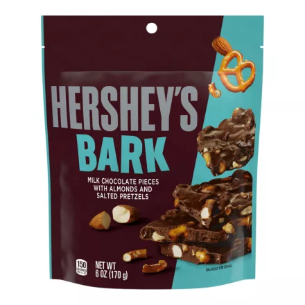 Hersheys Bark Milk Chocolate Pieces with Almond and Salted Pretzels 170g