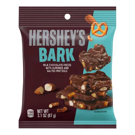 Hersheys Bark Milk Chocolate Pieces with Almond and Salted Pretzels 87g
