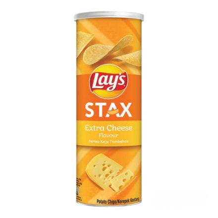 Lays Stax Extra Cheese extra sajtos chips 135g