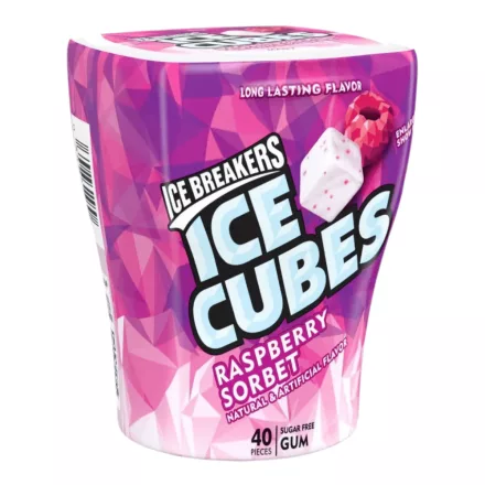 Ice Breakers Ice Cubes Raspberry Sorbet málnás rágógumi 92g Amerika