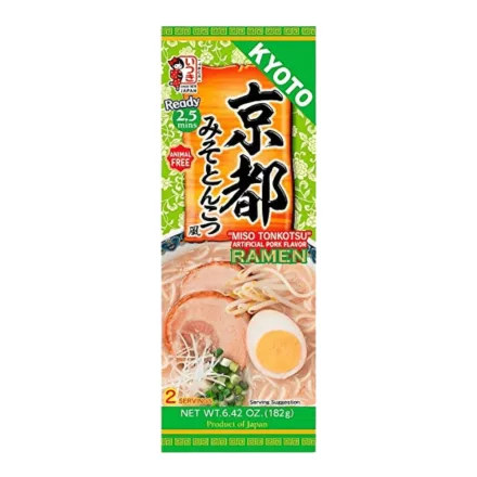 Itsuki Ramen Kyoto Miso Tonkotsu stílusú ramen tésztaleves 182g Japán