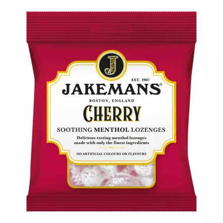 Jakemans Cherry Cseresznyés mentolos cukorka 73g Anglia