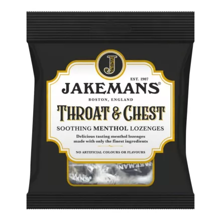 Jakemans Throat Chest Erős mentolos cukorka 73g Anglia