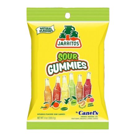 Jarritos Sour Jelly Candies gyümölcsös savanyú zselés cukorka 226g