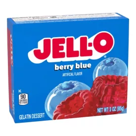  JellO kék málna ízesítésű zselatin desszert Mix 85g Amerika