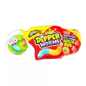 Johny Bee Dipper Worms mártogatós gumicukor 60g