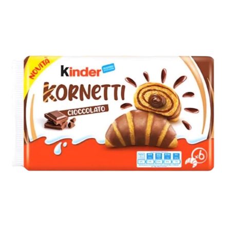 Kinder Kornetti Cioccolato croissant csokoládés töltelékkel 6db 252g Olaszország