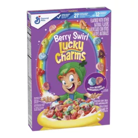    Lucky Charms Berry Swirl bogyós gyümölcs ízű Gabonapehely pillecukorral 309g Amerika