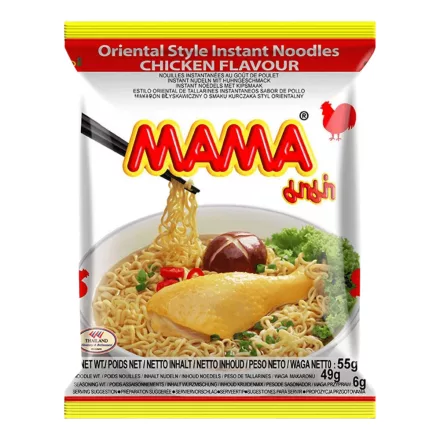 MAMA Instant Noodles Chicken csirke ízesítésű instant leves 55g