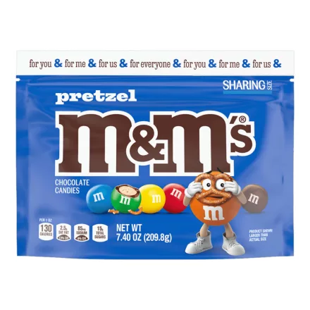 M&M's Pretzel perec darabkás csokoládé drazsé 209.8g Amerika
