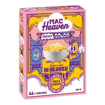 Mac Heaven Mac N Cheese Smokey Gouda Füstölt Gouda Sajtos Tészta 184g