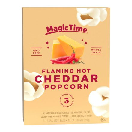 Magic Time Flaming Hot és Cheddar sajt ízű Popcorn 240g Amerika