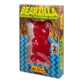   Mega Gummies Bearzilla eper ízű óriás gumimaci gumicukor 2kg