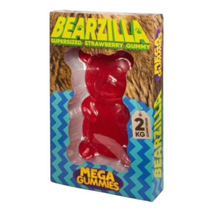 Mega Gummies Bearzilla eper ízű óriás gumimaci gumicukor 2kg