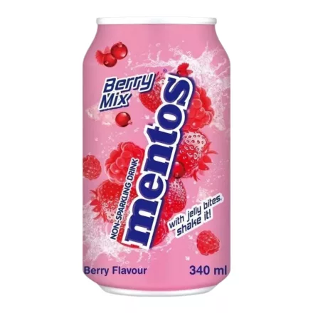 Mentos Berry Mix bogyós gyümölcs ízű üdítő zselé darabokkal 340ml