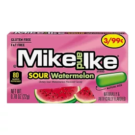   Mike and Ike Sour Watermelon görögdinnye ízű cukorka 22g Amerika