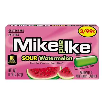 Mike and Ike Sour Watermelon görögdinnye ízű cukorka 22g Amerika