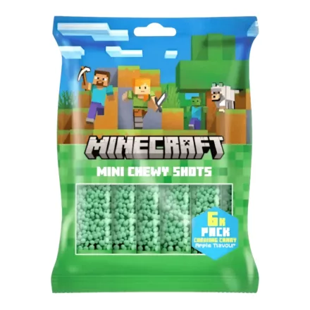Minecraft Mini Chewy Shots Apple mini almás rágós cukorka 6x15g
