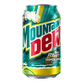   Mountain Dew-Baja blast trópusi gyümölcs és lime ízű üdítőital 355ml Amerika