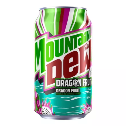 Mountain Dew Dragonfruit Sárkánygyümölcs ízű szénsavas üdítőital 355ml Amerika