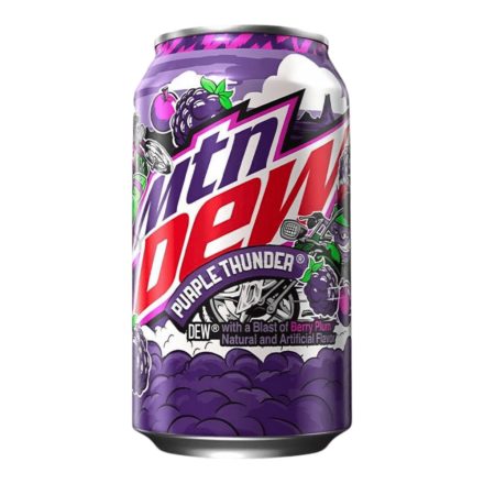 Mountain Dew Purple Thunder Bogyós Szilva ízű szénsavas üdítőital 355ml