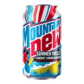   Mountain Dew Summer Freeze Cseresznye, citrom és málna ízű üdítőital 355ml Amerika