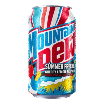 Mountain Dew Summer Freeze Cseresznye, citrom és málna ízű üdítőital 355ml Amerika